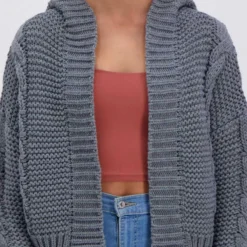 Oregon Knit Cardigan 9 Oregon Knit Cardigan -Deals Vistara Fit Store 20269411 04 TP XL