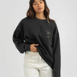 Billabong Ride In Crew Sweatshirt -Deals Vistara Fit Store 20310610 01 LT XL