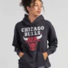 Mitchell & Ness Chicago Bulls Vintage Classic Logo Hoodie