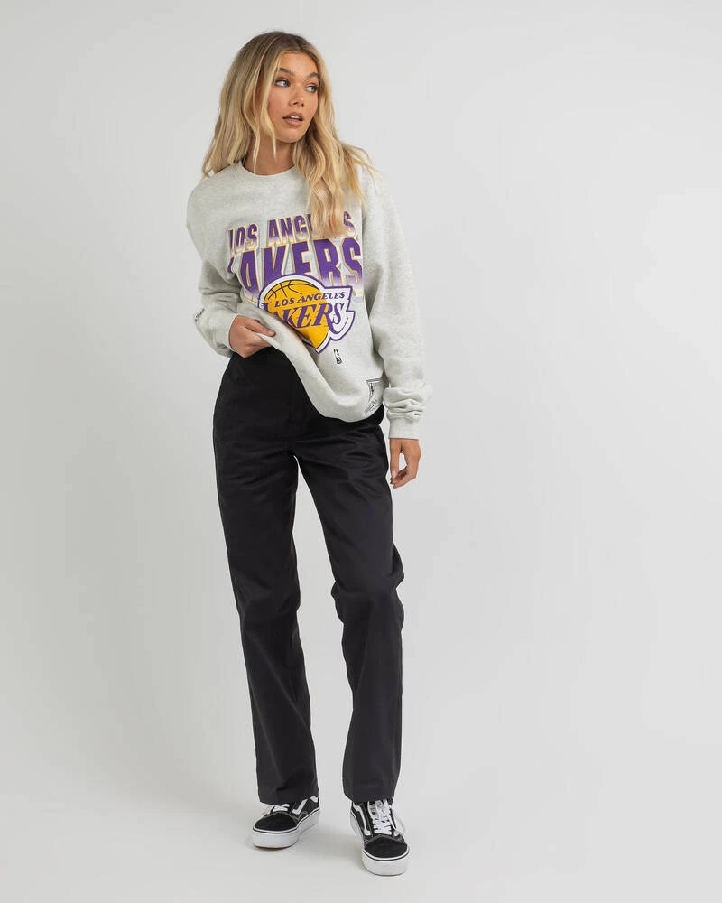 Mitchell & Ness LA Lakers Vintage 90's Block Blur Sweatshirt 2 Mitchell & Ness LA Lakers Vintage 90's Block Blur Sweatshirt - Image 2