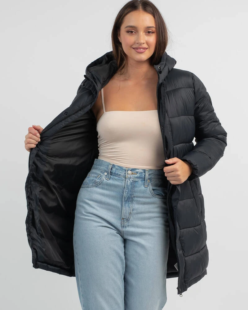 Roxy Ocean Peaks Hooded Puffer Jacket 1 Roxy Ocean Peaks Hooded Puffer Jacket