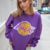 Mitchell & Ness Los Angeles Lakers Vintage HWC Big Logo Sweatshirt