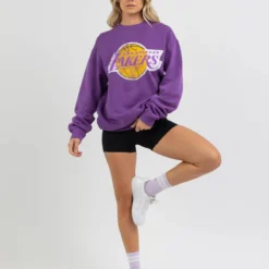 Mitchell & Ness Los Angeles Lakers Vintage HWC Big Logo Sweatshirt 9 Mitchell & Ness Los Angeles Lakers Vintage HWC Big Logo Sweatshirt -Deals Vistara Fit Store 20333295 01 TP XL