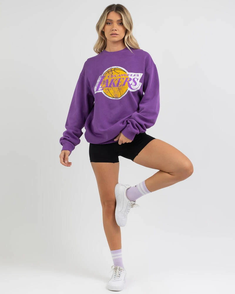 Mitchell & Ness Los Angeles Lakers Vintage HWC Big Logo Sweatshirt 5 Mitchell & Ness Los Angeles Lakers Vintage HWC Big Logo Sweatshirt - Image 5