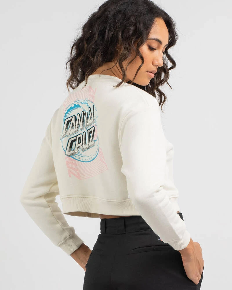 Santa Cruz Split Stripe Wave Sweatshirt 3 Santa Cruz Split Stripe Wave Sweatshirt - Image 3