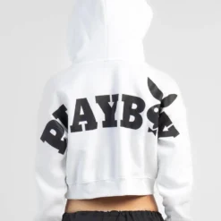 Playboy Bunny O Cropped Hoodie 6 Playboy Bunny O Cropped Hoodie -Deals Vistara Fit Store 20344291 01 LT XL