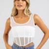 Perez Mesh Corset Top