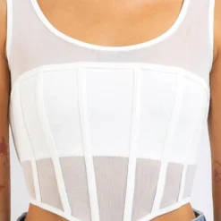Perez Mesh Corset Top -Deals Vistara Fit Store 20347068 02 RT XL