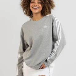 ADIDAS Essentials 3 Stripe Sweatshirt