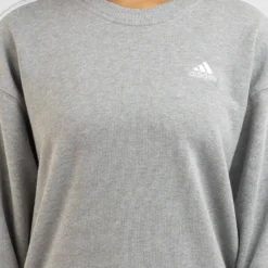 ADIDAS Essentials 3 Stripe Sweatshirt -Deals Vistara Fit Store 20349227 01 RT XL