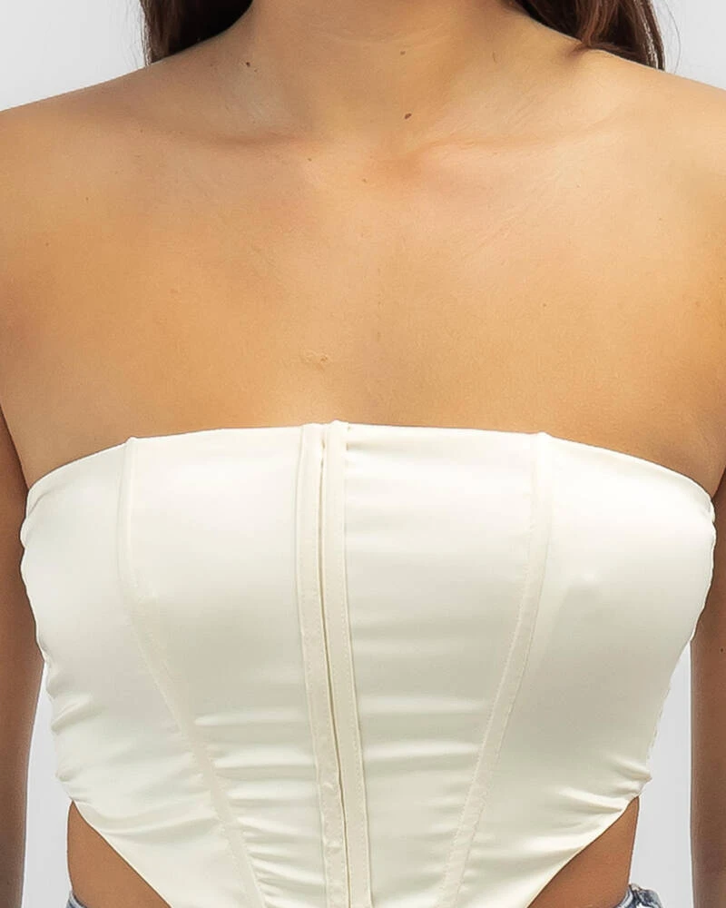 Isabella Satin Corset Top 4 Isabella Satin Corset Top - Image 4