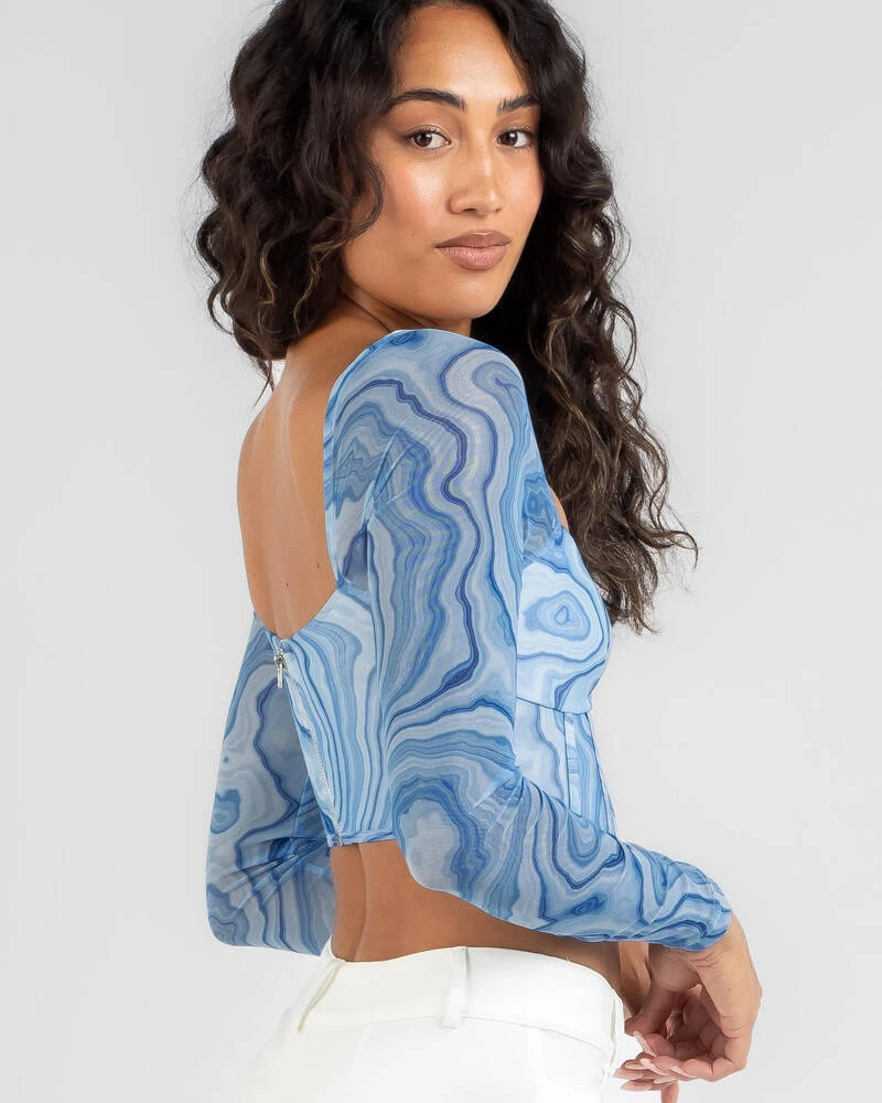 Aquatic Mesh Corset Top 2 Aquatic Mesh Corset Top - Image 2