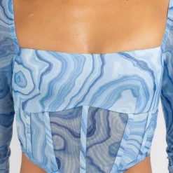 Aquatic Mesh Corset Top 7 Aquatic Mesh Corset Top -Deals Vistara Fit Store 20350047 01 RT XL