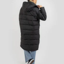 Roxy Step Out Longline Hooded Puffer Jacket -Deals Vistara Fit Store 20350545 02 LT XL