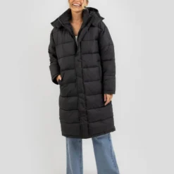 Roxy Step Out Longline Hooded Puffer Jacket -Deals Vistara Fit Store 20350545 02 TP XL