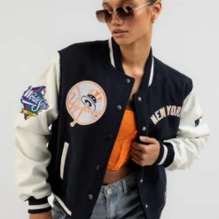 MAJESTIC New York Yankees Wordmark Varsity Jacket