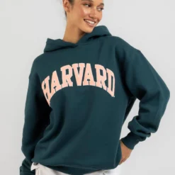 Harvard Puff Print Hoodie