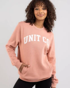 UNIT Womens Frat Club Crew Sweater
