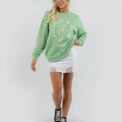 Roxy To The East Sweatshirt -Deals Vistara Fit Store 20354189 01 TP XL