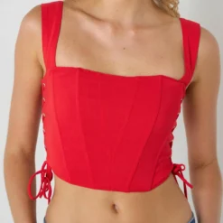 Jo Lace Up Corset Top -Deals Vistara Fit Store 20355215 04 RT XL