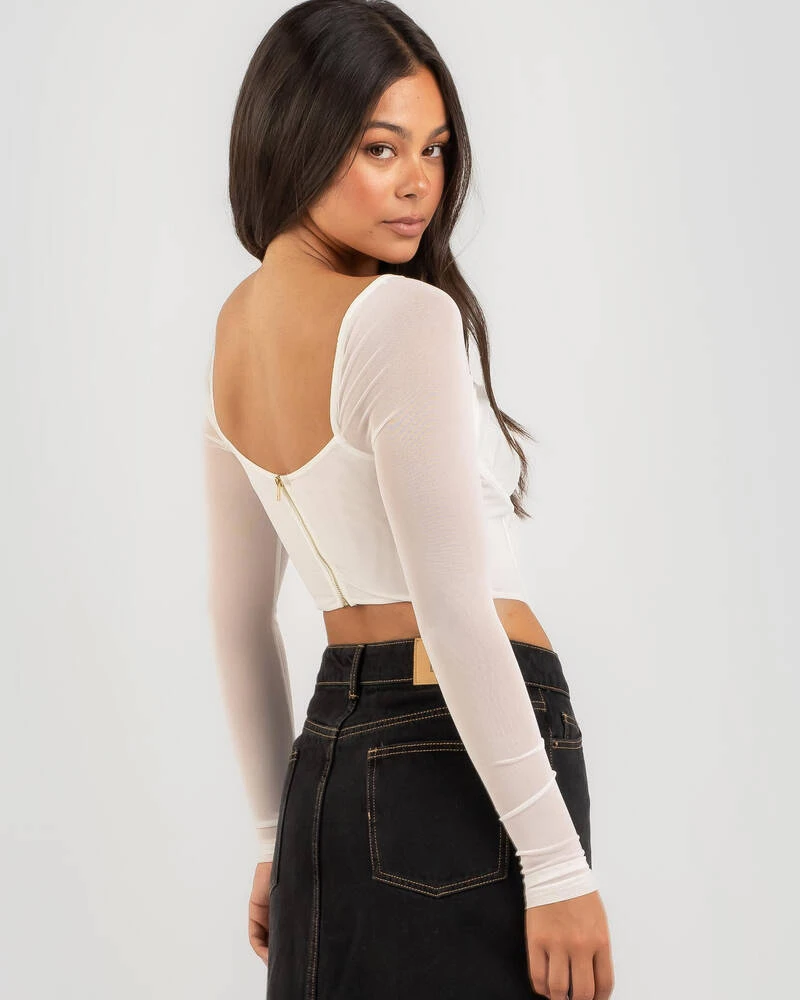 Be Sweet Long Sleeve Corset Top 3 Be Sweet Long Sleeve Corset Top - Image 3