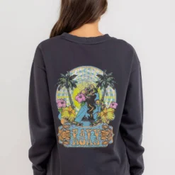 Roxy Into The Light Sweatshirt -Deals Vistara Fit Store 20355312 01 LT XL