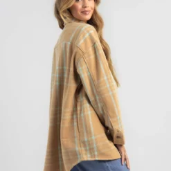 Roxy Check The Swell Shacket -Deals Vistara Fit Store 20355317 01 TP XL