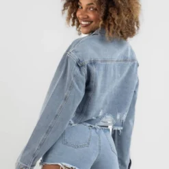 Josie Denim Jacket 6 Josie Denim Jacket -Deals Vistara Fit Store 20355530 01 LT XL