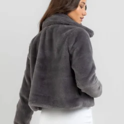 Cyrus Faux Fur Jacket -Deals Vistara Fit Store 20356415 02 LT XL
