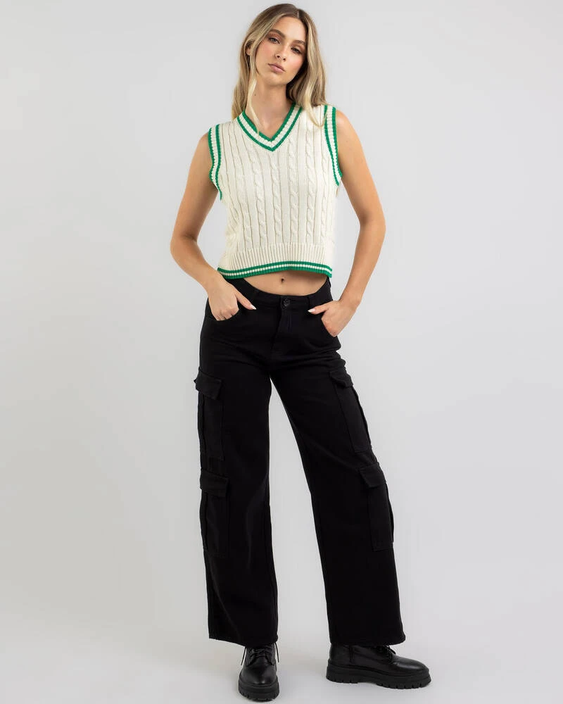 Science Club Cable Knit Vest 2 Science Club Cable Knit Vest - Image 2