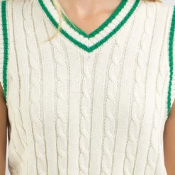 Science Club Cable Knit Vest 7 Science Club Cable Knit Vest -Deals Vistara Fit Store 20356473 03 RT XL