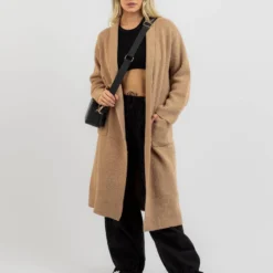 Penelope Longline Teddy Knit Cardigan -Deals Vistara Fit Store 20356963 01 TP XL