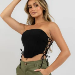 Jessie Lace Up Corset Top