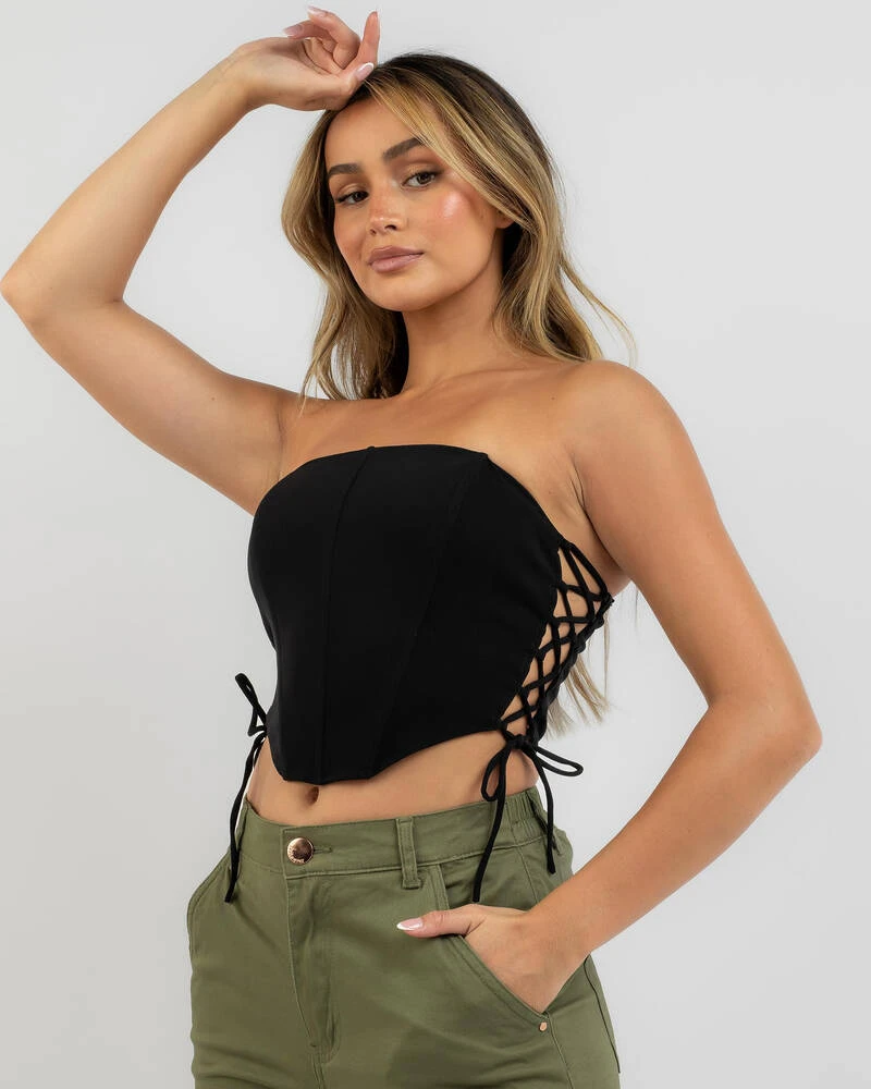 Jessie Lace Up Corset Top 1 Jessie Lace Up Corset Top