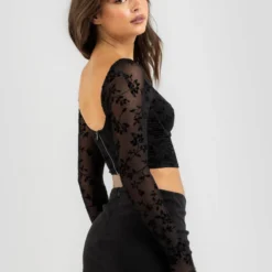 Night Out Mesh Corset Top -Deals Vistara Fit Store 20358607 01 LT XL