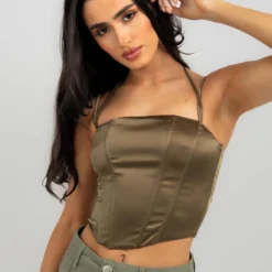 Jess Satin Corset Top