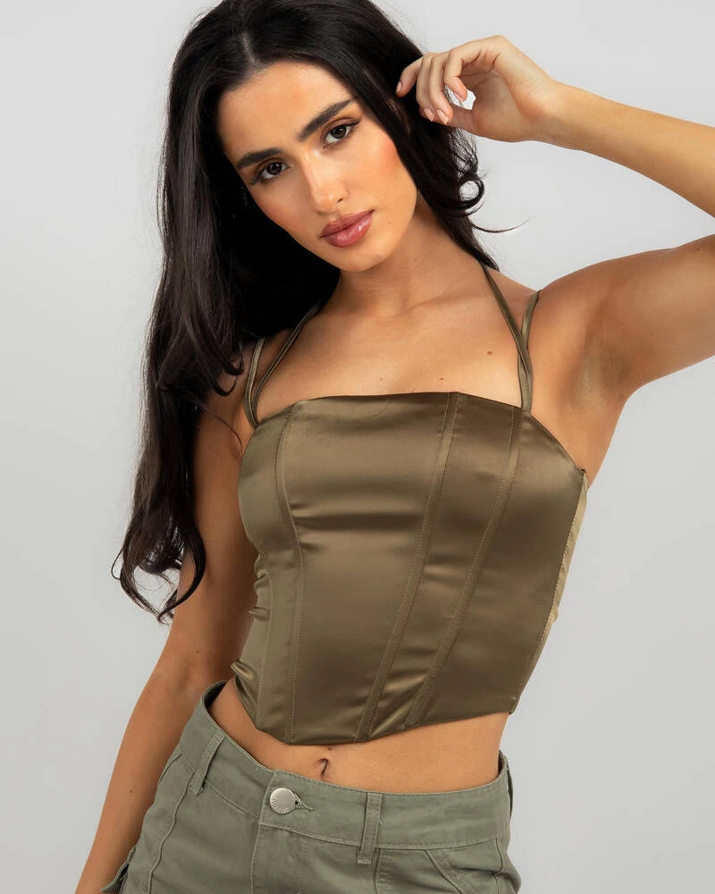 Jess Satin Corset Top 1 Jess Satin Corset Top