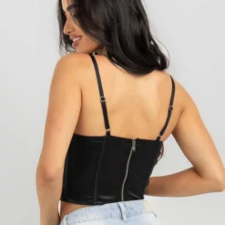 Heartbreak Satin Lace Corset Top 6 Heartbreak Satin Lace Corset Top -Deals Vistara Fit Store 20359040 02 LT XL