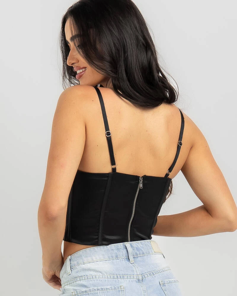 Heartbreak Satin Lace Corset Top 3 Heartbreak Satin Lace Corset Top - Image 3