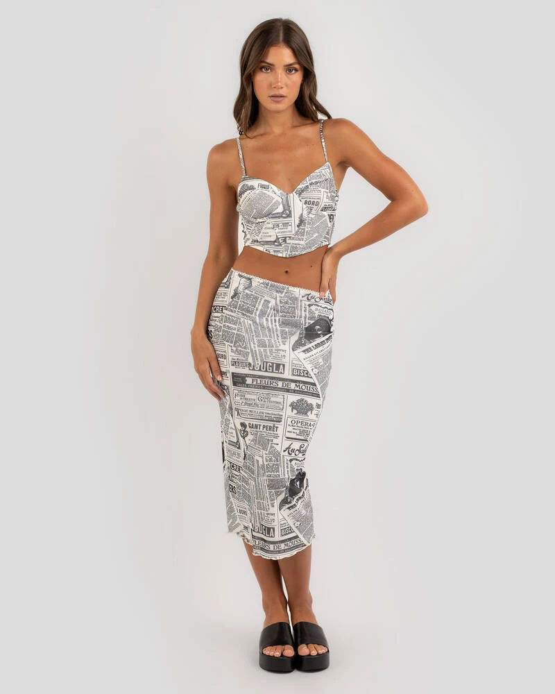Newspaper Corset Top 2 Newspaper Corset Top - Image 2