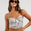 Newspaper Corset Top