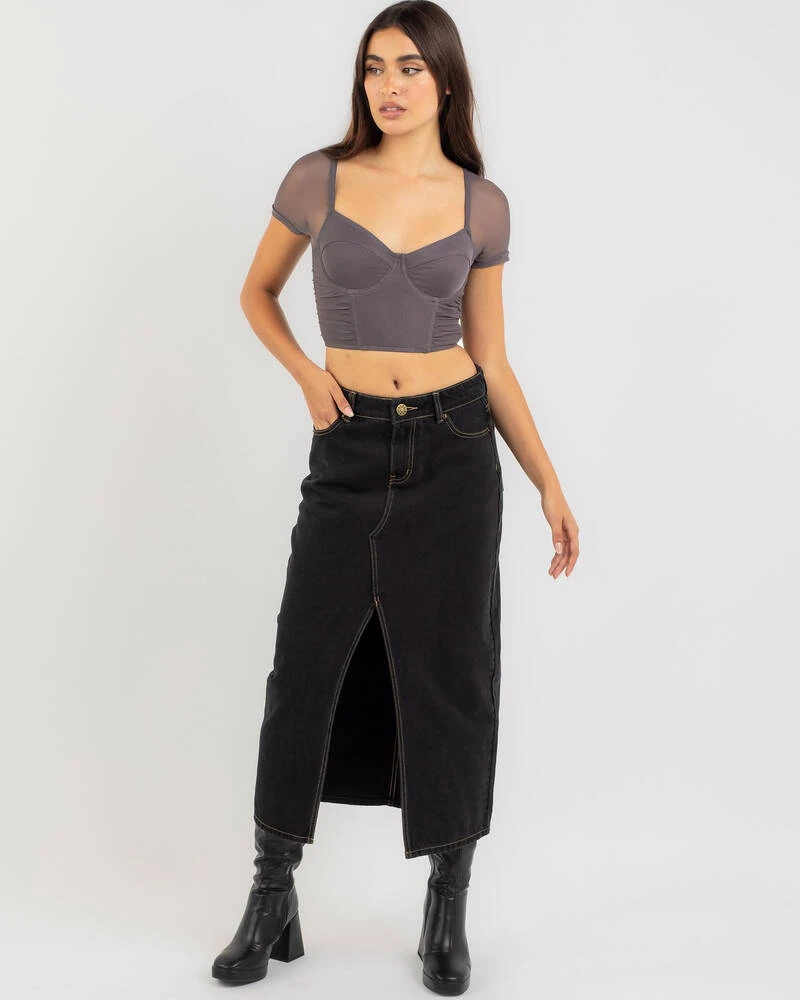 Wolfie Mesh Corset Top 2 Wolfie Mesh Corset Top - Image 2