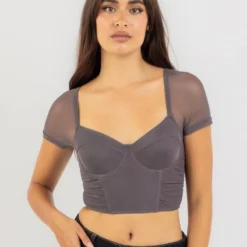 Wolfie Mesh Corset Top