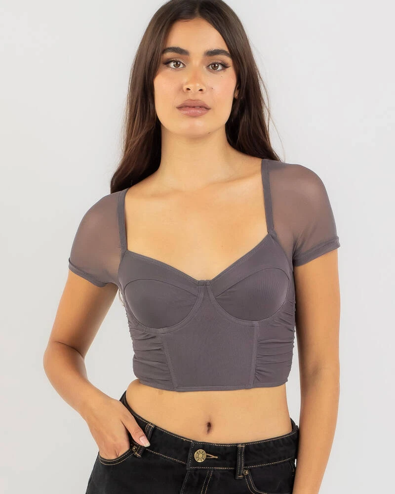 Wolfie Mesh Corset Top 1 Wolfie Mesh Corset Top