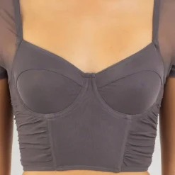 Wolfie Mesh Corset Top 7 Wolfie Mesh Corset Top -Deals Vistara Fit Store 20359494 03 RT XL