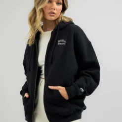 Russell Athletic Originals Embroidered Zip Through Hoodie