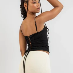 Zarna Mesh Corset Top