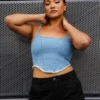 Shania Denim Corset Top