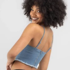 Shania Denim Corset Top 6 Shania Denim Corset Top -Deals Vistara Fit Store 20364328 01 LT XL