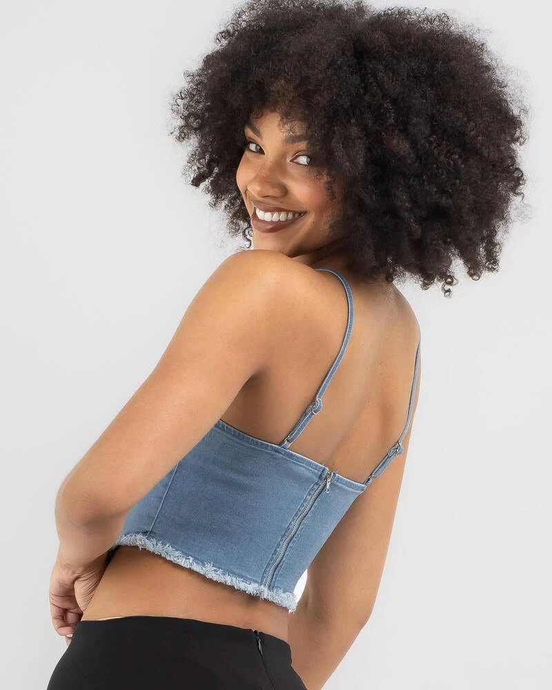 Shania Denim Corset Top 3 Shania Denim Corset Top - Image 3